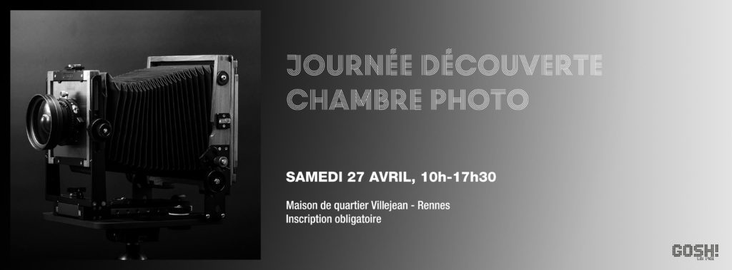 Atelier Découverte de la chambre photographique. Samedi 27 avril - Maison de Quartier de Villejean, Rennes